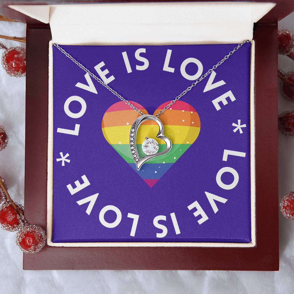 Love Is Love | Forever Love Heart Necklace: Symbolic Token of Everlasting Affection πβ³π
