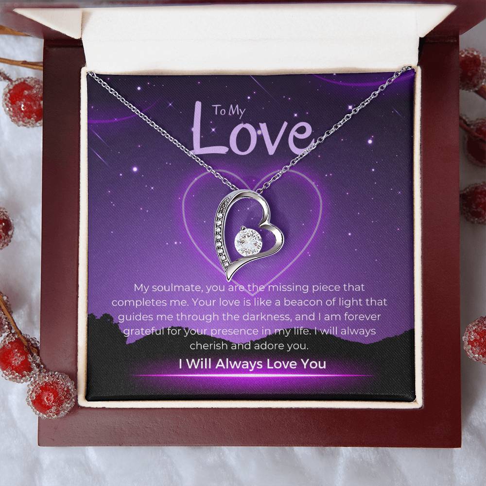 To My Love | Timeless Heart Pendant Necklace: Enduring Symbol of Love πππ
