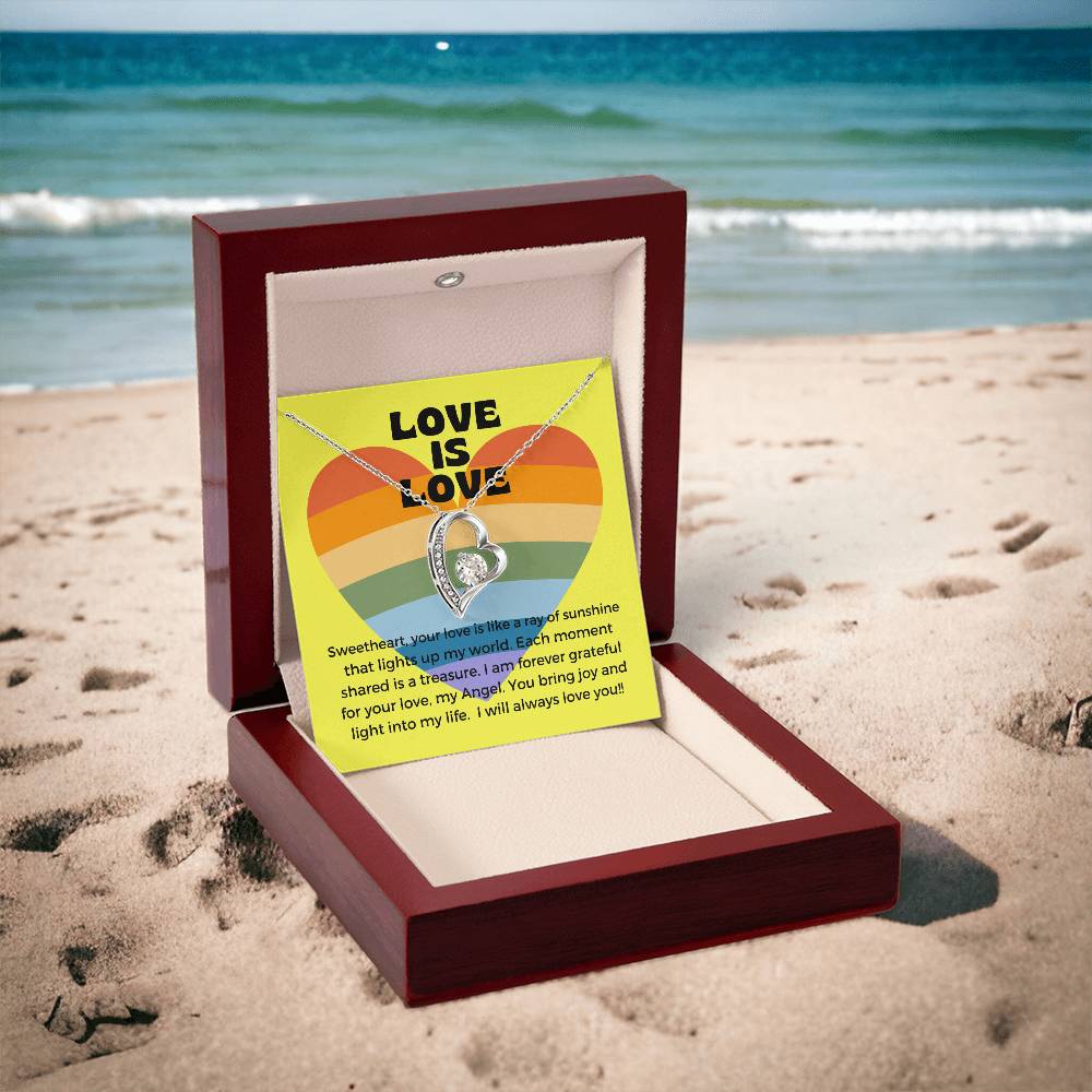 Love Is Love | Radiant Forever Love Necklace: Shining Symbol of Timeless Affection β¨πβοΈ πππ