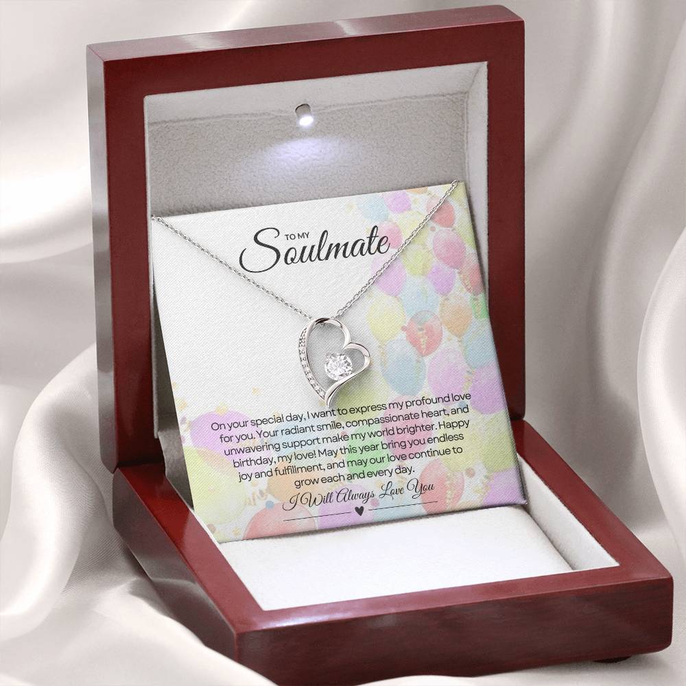 To My Love For Birthday | Glittering Heart of Celebration Necklace β¨ππ
