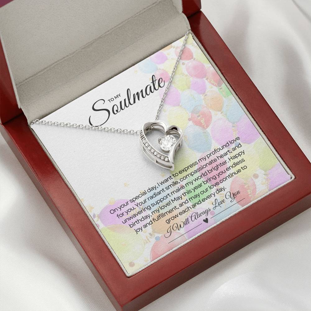 To My Love For Birthday | Glittering Heart of Celebration Necklace β¨ππ