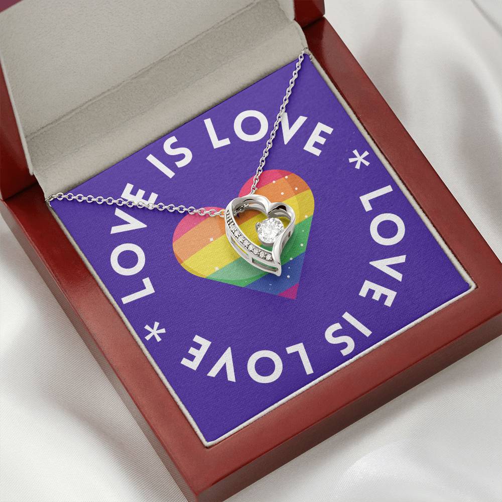 Love Is Love | Forever Love Heart Necklace: Symbolic Token of Everlasting Affection πβ³π