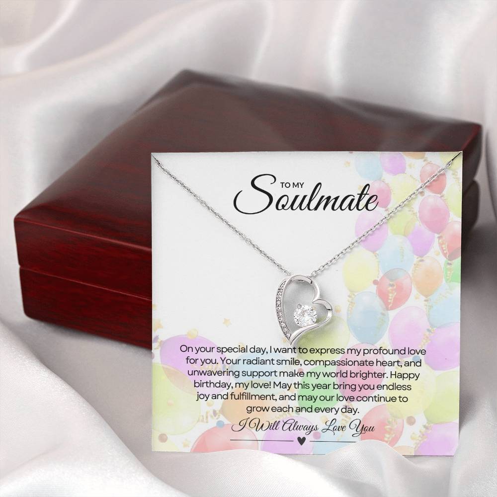 To My Love For Birthday | Glittering Heart of Celebration Necklace β¨ππ