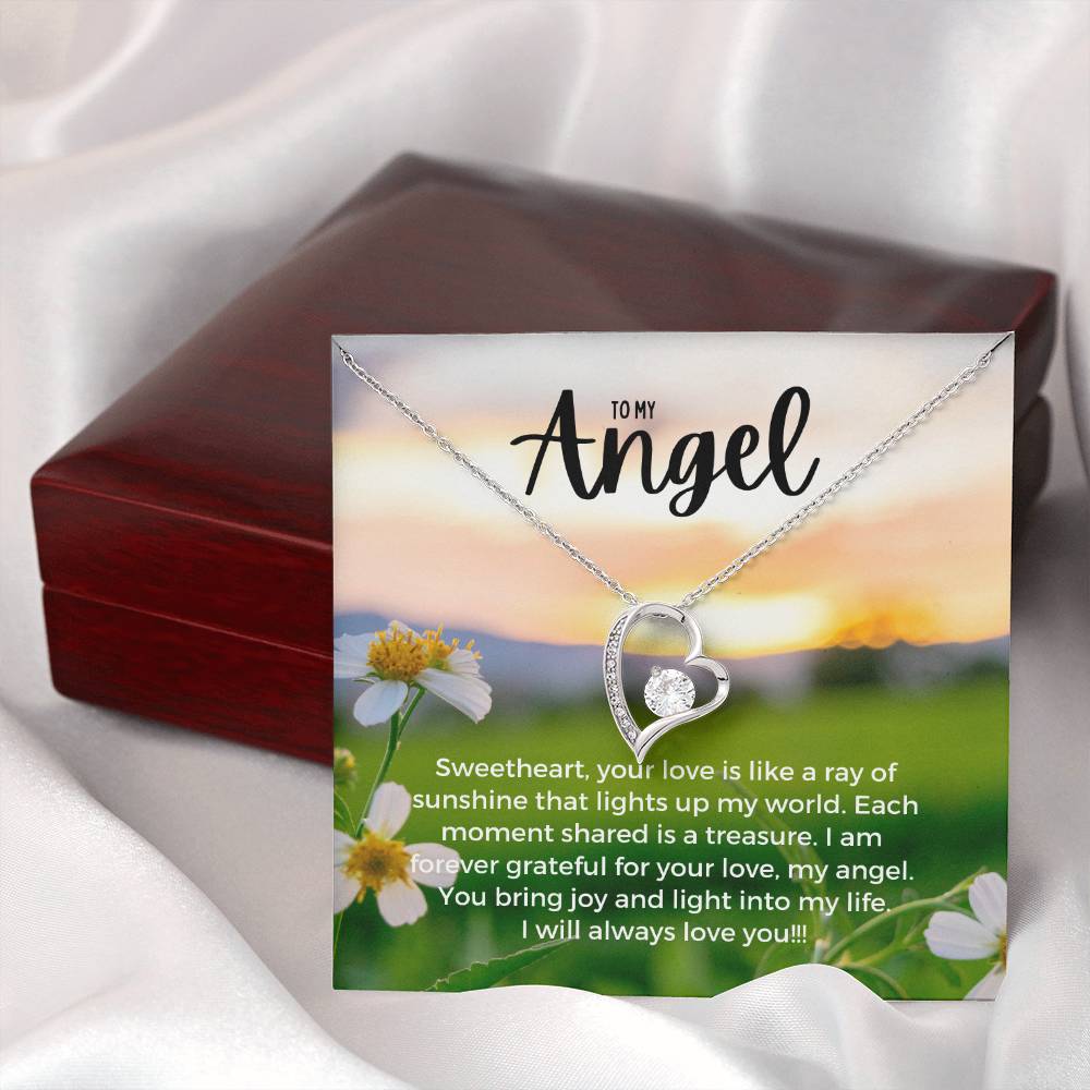 To My Angel | Enchanted Forever Love Necklace: Captivating Token of Affection ππ΅π