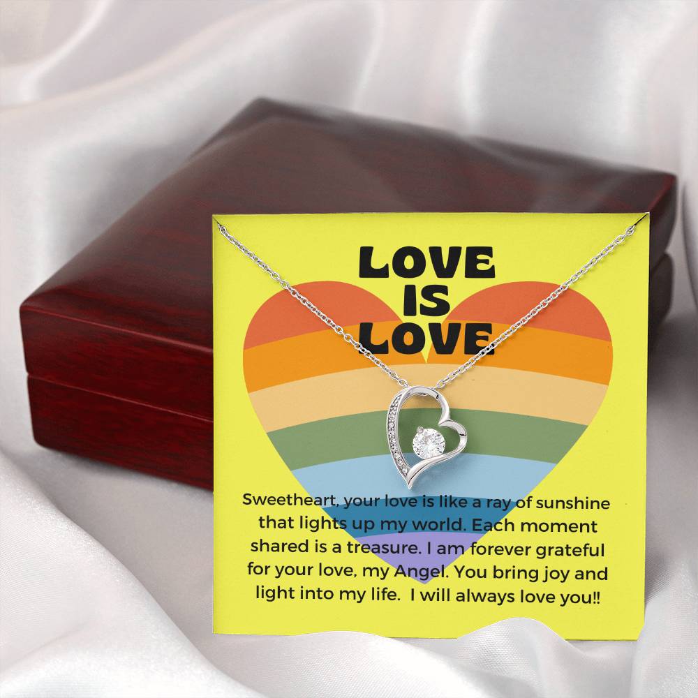 Love Is Love | Radiant Forever Love Necklace: Shining Symbol of Timeless Affection β¨πβοΈ πππ