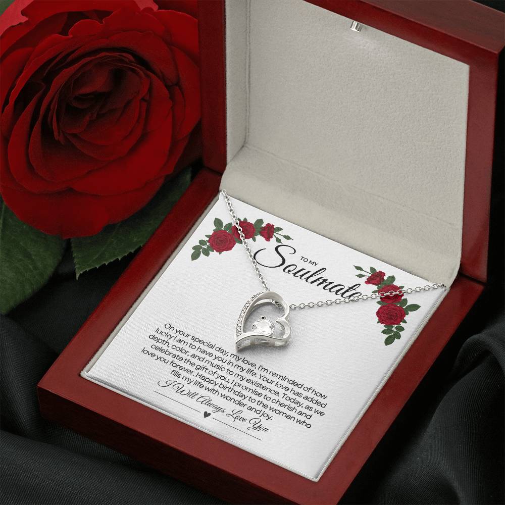 To My Love For Birthday | Festive Heart Birthday Pendant πππ
