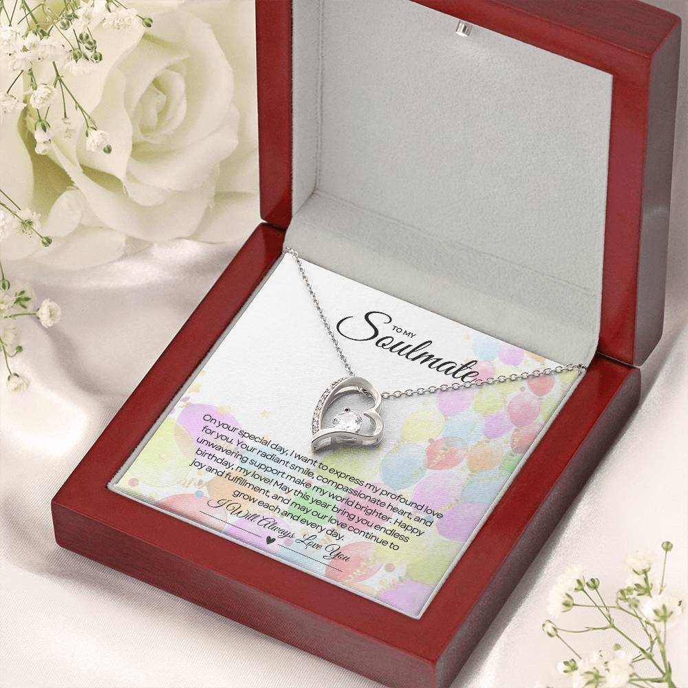 To My Love For Birthday | Glittering Heart of Celebration Necklace β¨ππ