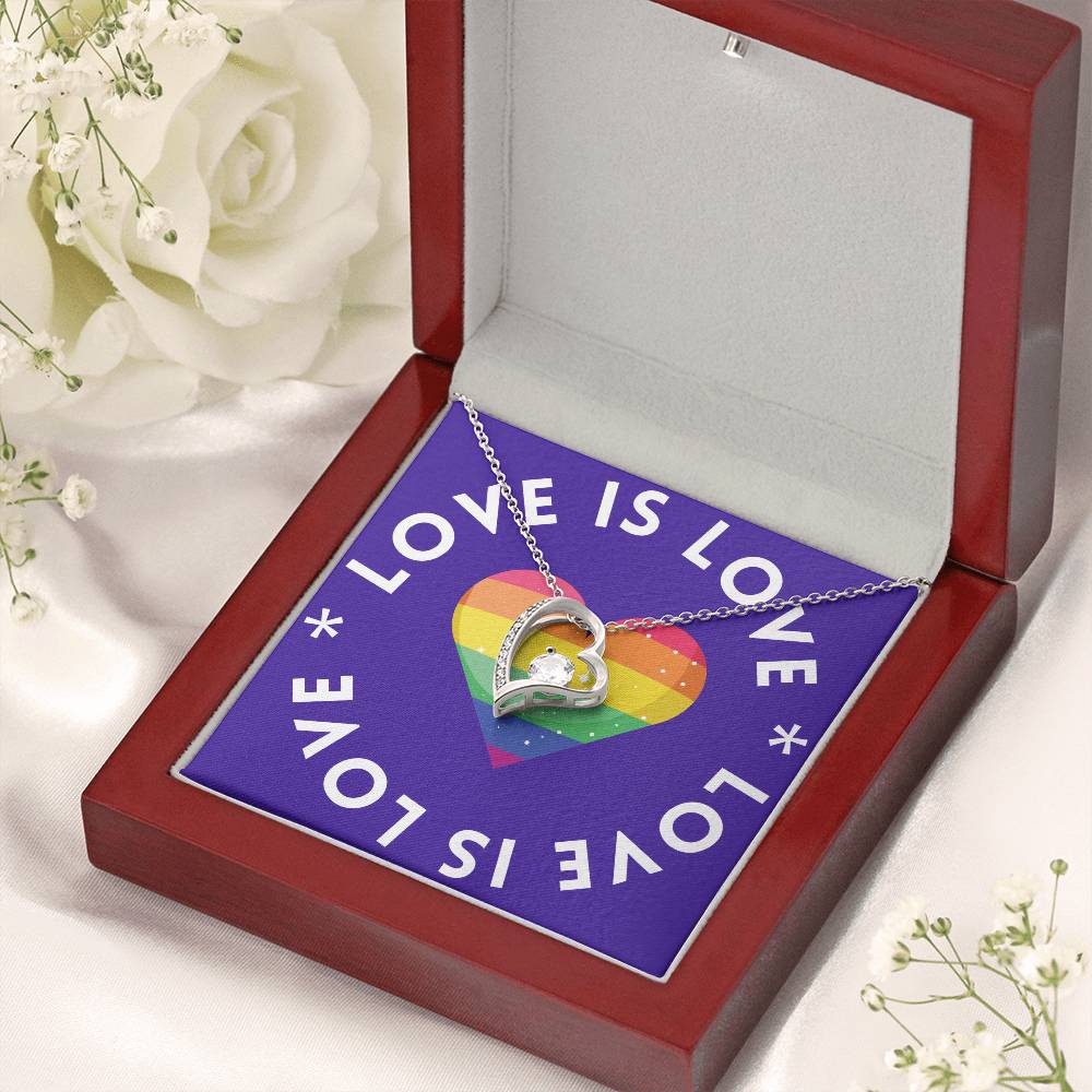 Love Is Love | Forever Love Heart Necklace: Symbolic Token of Everlasting Affection πβ³π