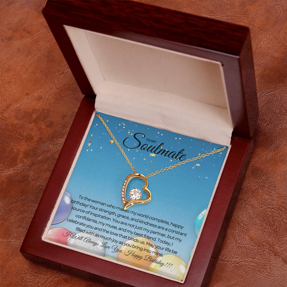 To My Love For Birthday | Joyful Heart Birthday Necklace πππ