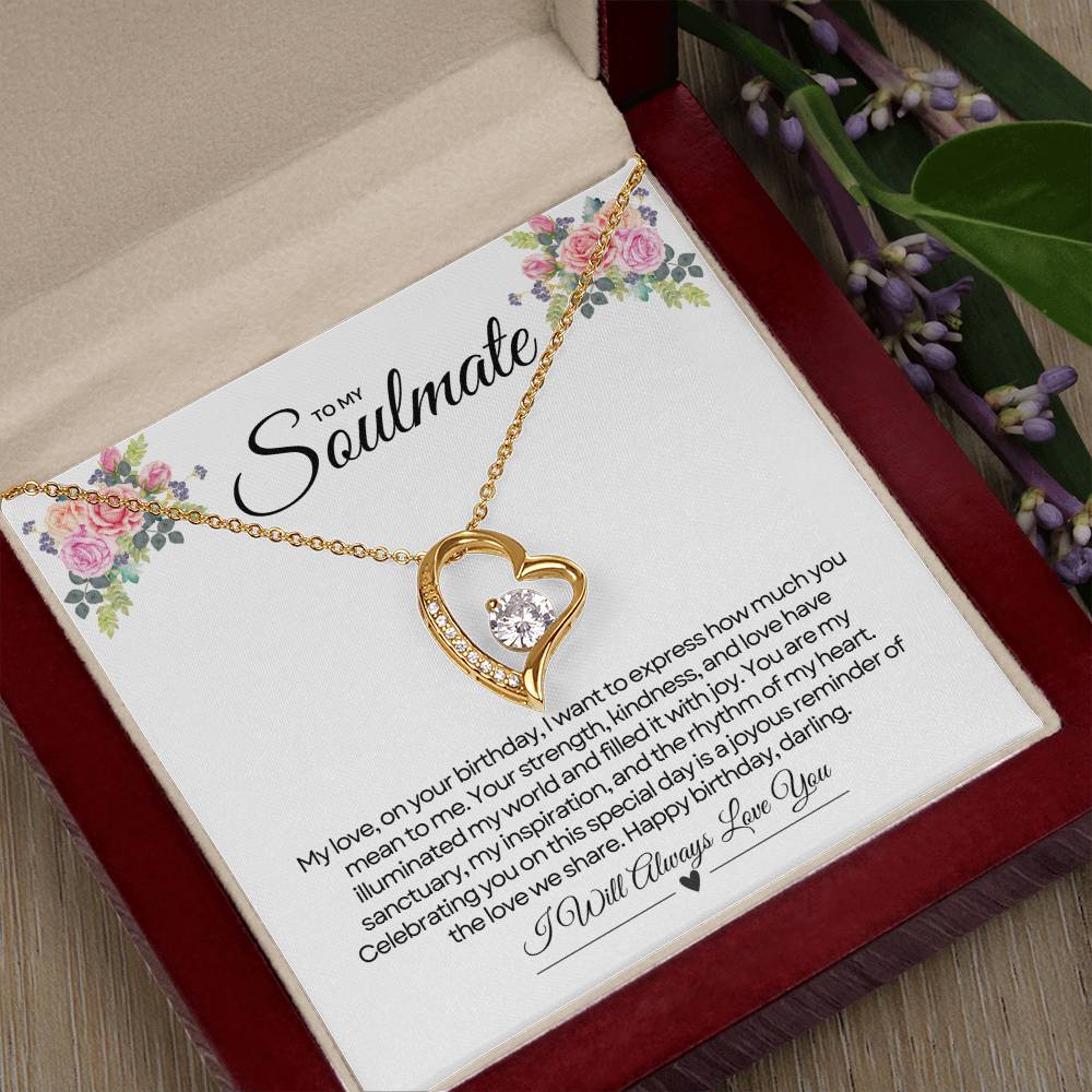 To My Love For Birthday | Gleaming Birthday Sentiments Necklace β¨ππ