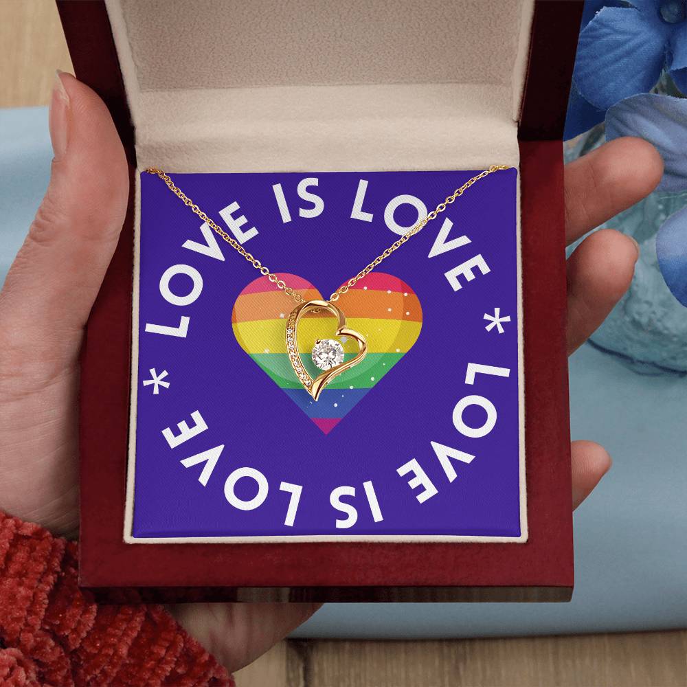 Love Is Love | Forever Love Heart Necklace: Symbolic Token of Everlasting Affection πβ³π