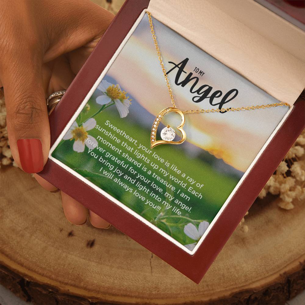 To My Angel | Enchanted Forever Love Necklace: Captivating Token of Affection ππ΅π
