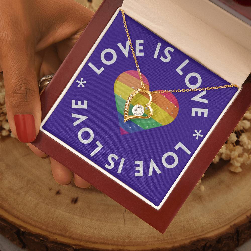 Love Is Love | Forever Love Heart Necklace: Symbolic Token of Everlasting Affection πβ³π