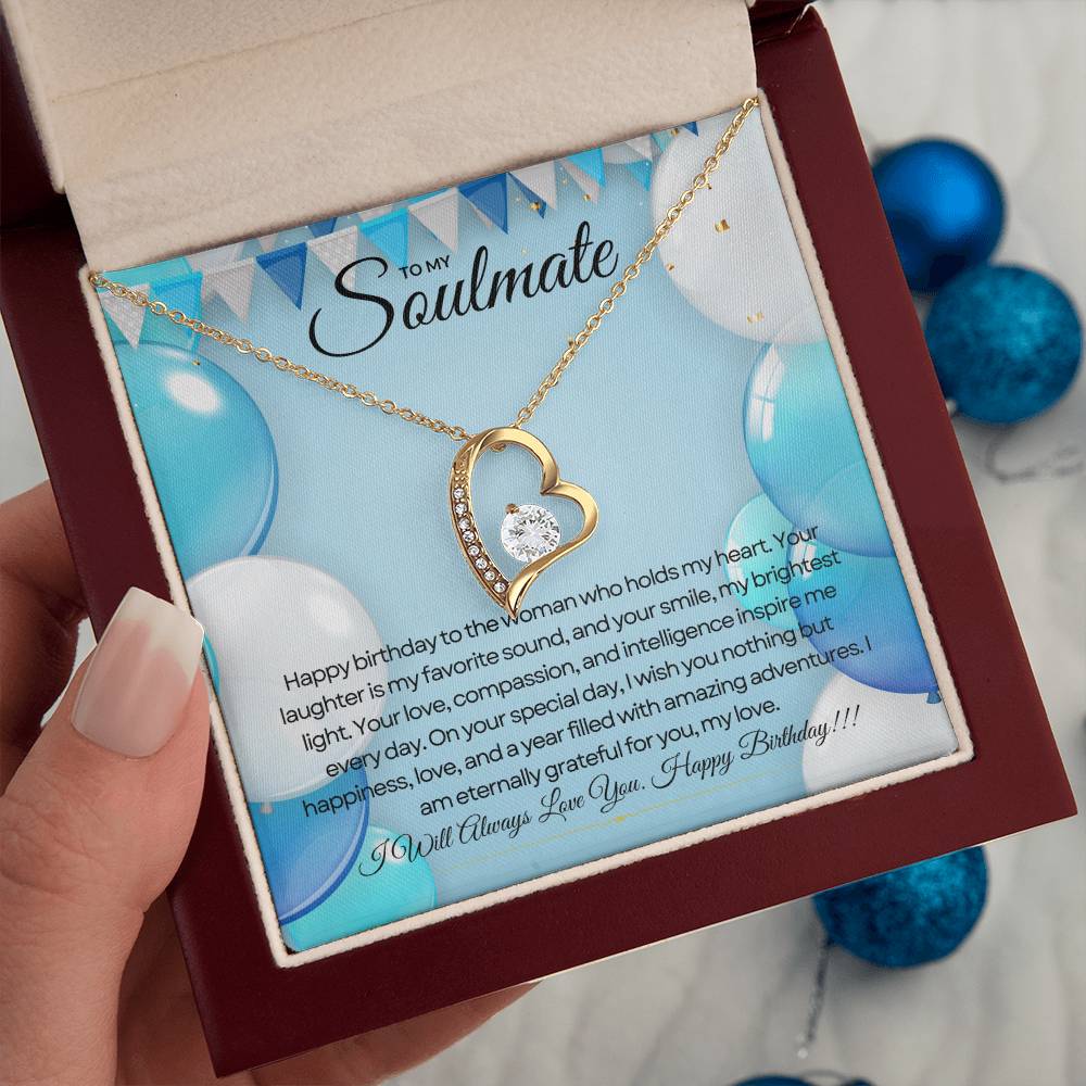 To My Love For Birthday | Joyful Heart Birthday Necklace πππ