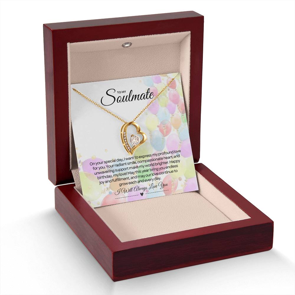 To My Love For Birthday | Glittering Heart of Celebration Necklace β¨ππ