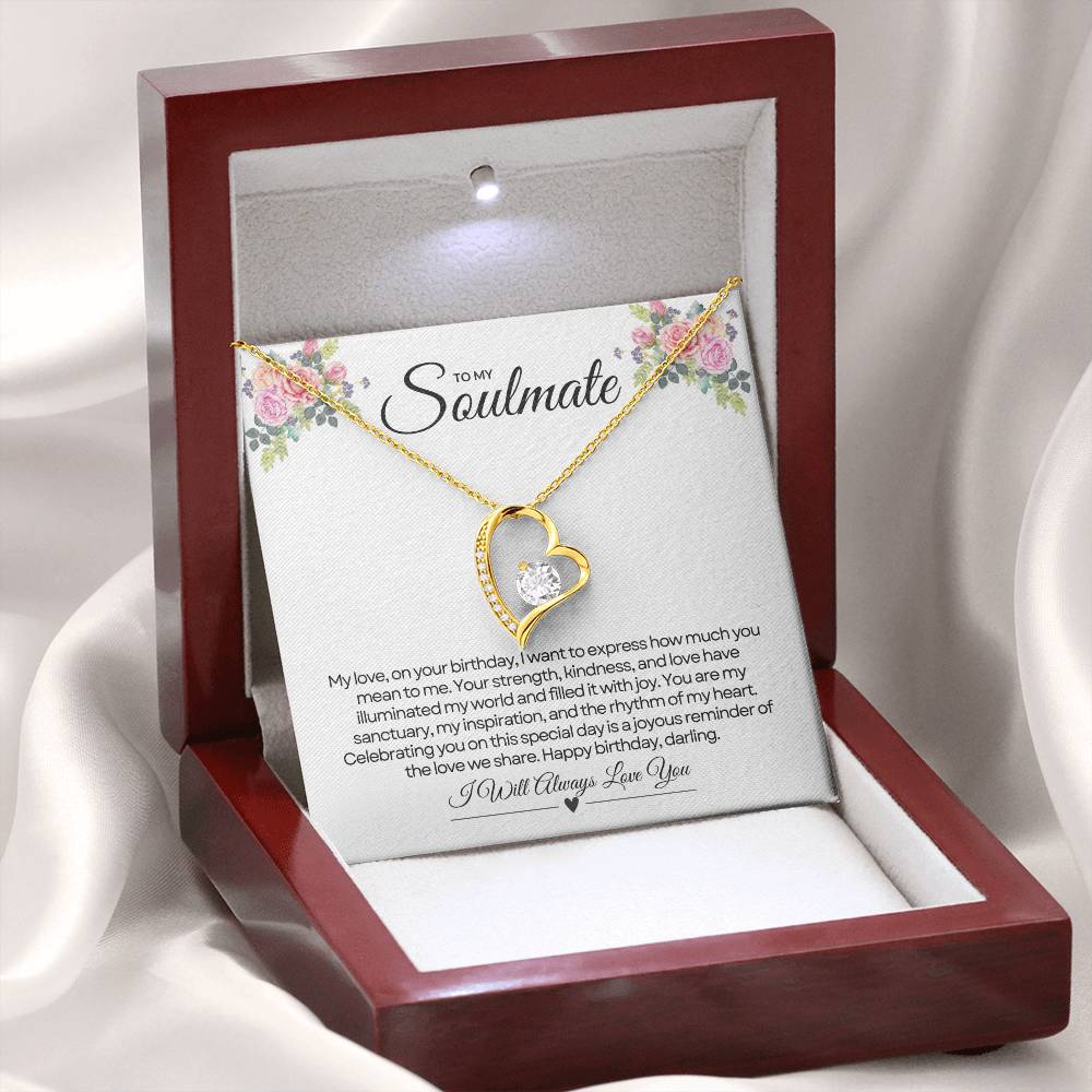 To My Love For Birthday | Gleaming Birthday Sentiments Necklace β¨ππ