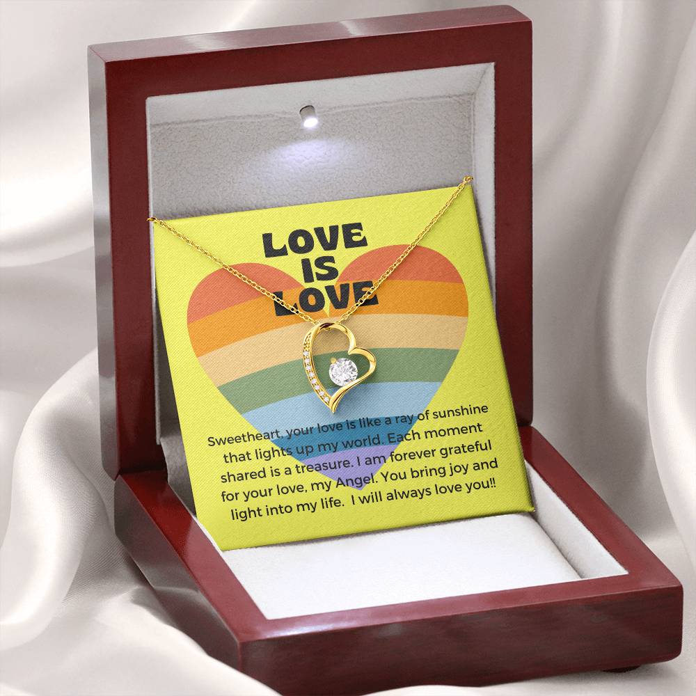 Love Is Love | Radiant Forever Love Necklace: Shining Symbol of Timeless Affection β¨πβοΈ πππ