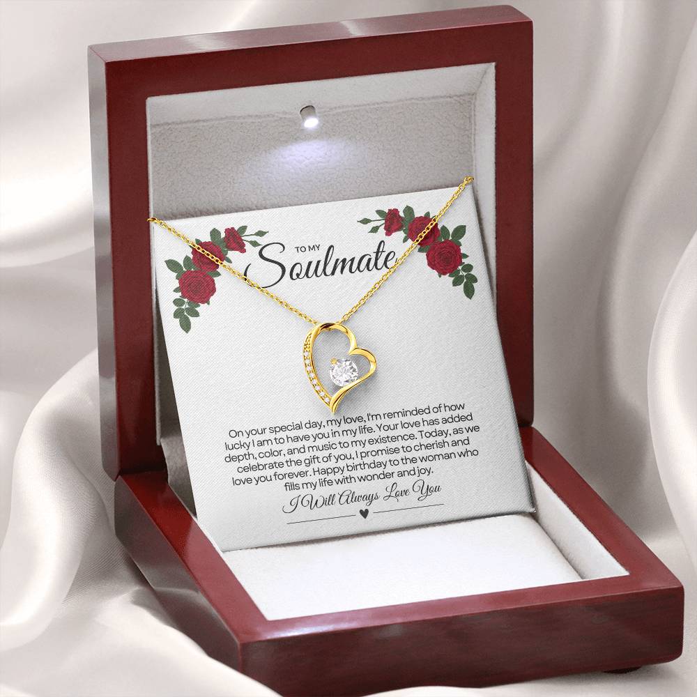 To My Love For Birthday | Festive Heart Birthday Pendant πππ