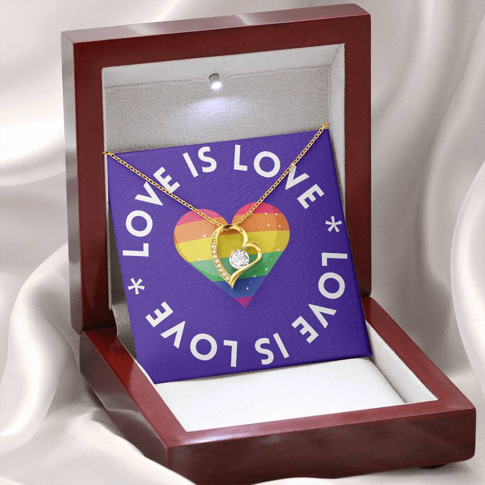 Love Is Love | Forever Love Heart Necklace: Symbolic Token of Everlasting Affection πβ³π