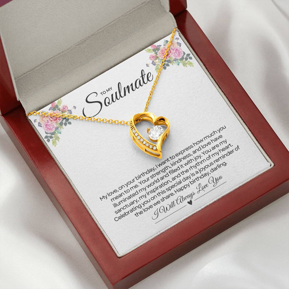 To My Love For Birthday | Gleaming Birthday Sentiments Necklace β¨ππ