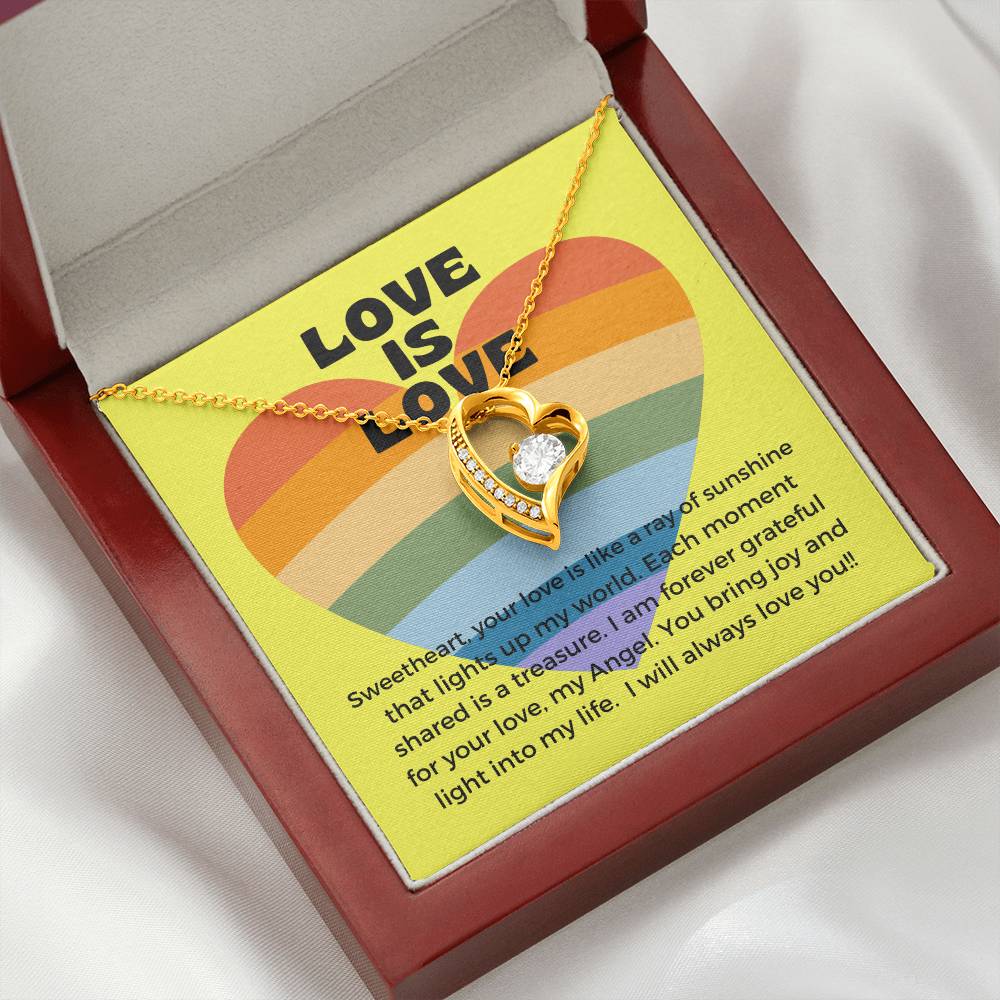 Love Is Love | Radiant Forever Love Necklace: Shining Symbol of Timeless Affection β¨πβοΈ πππ