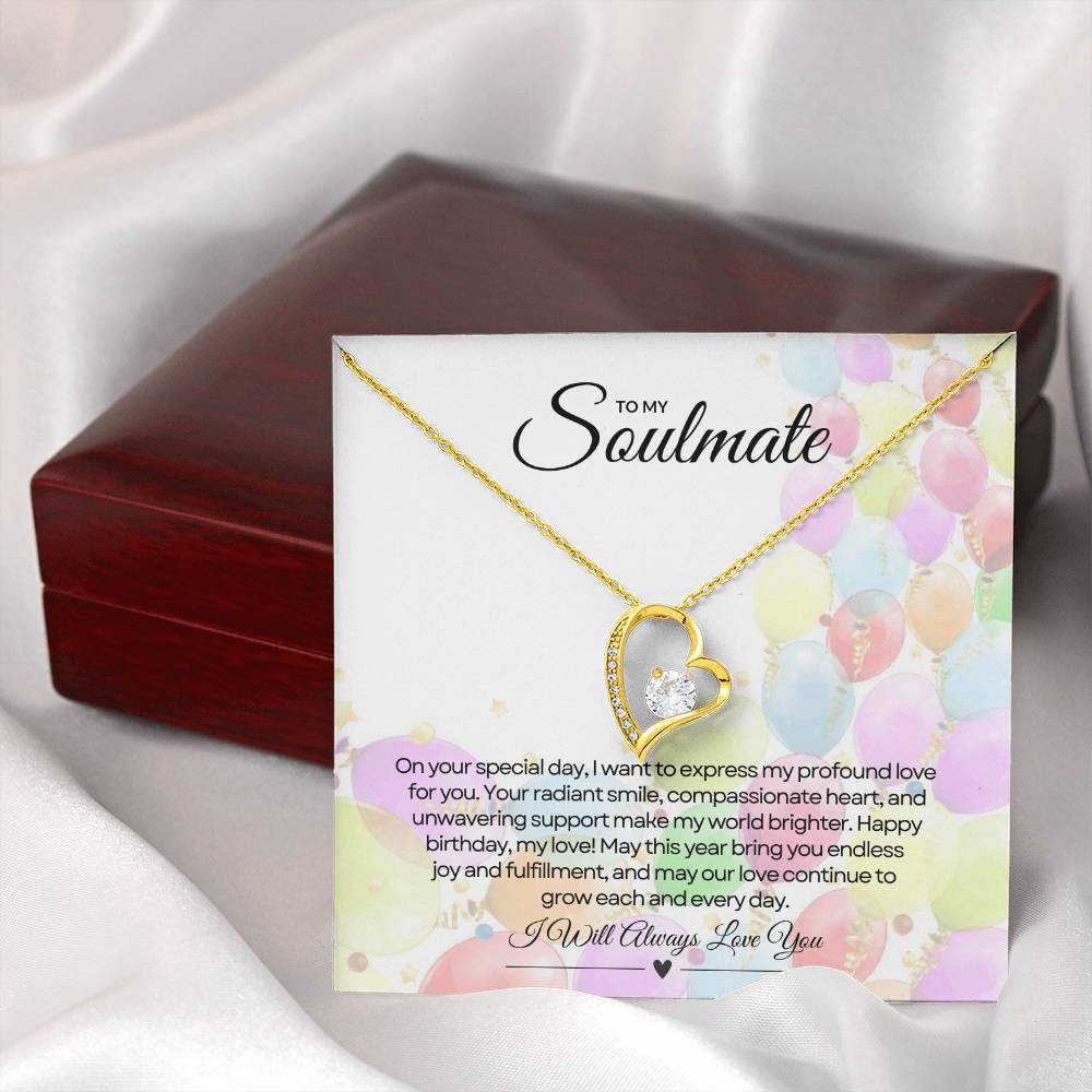 To My Love For Birthday | Glittering Heart of Celebration Necklace β¨ππ