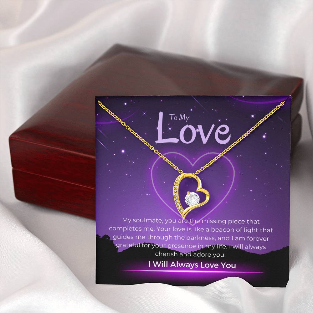 To My Love | Timeless Heart Pendant Necklace: Enduring Symbol of Love πππ