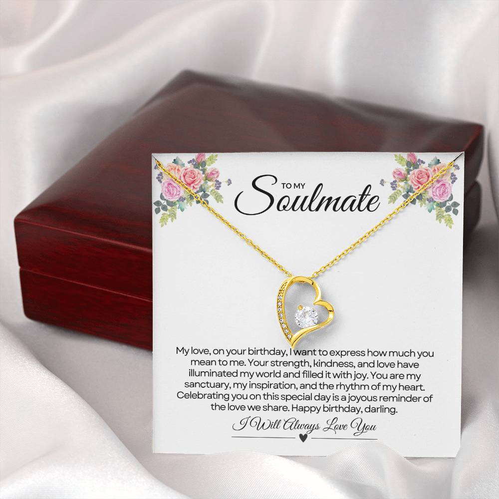 To My Love For Birthday | Gleaming Birthday Sentiments Necklace β¨ππ