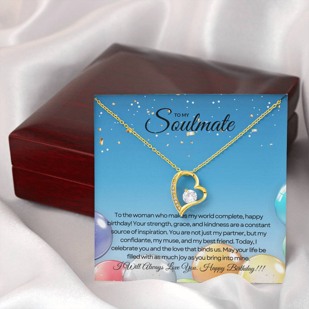 To My Love For Birthday | Joyful Heart Birthday Necklace πππ
