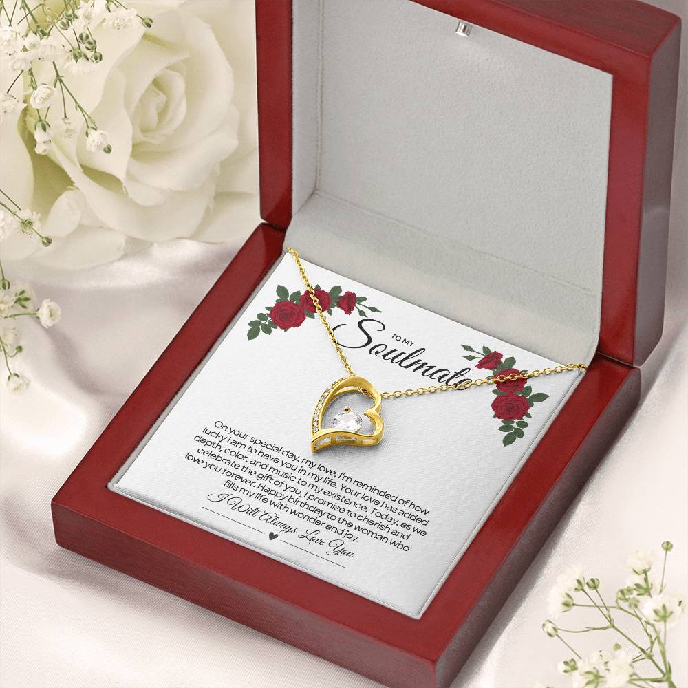 To My Love For Birthday | Festive Heart Birthday Pendant πππ