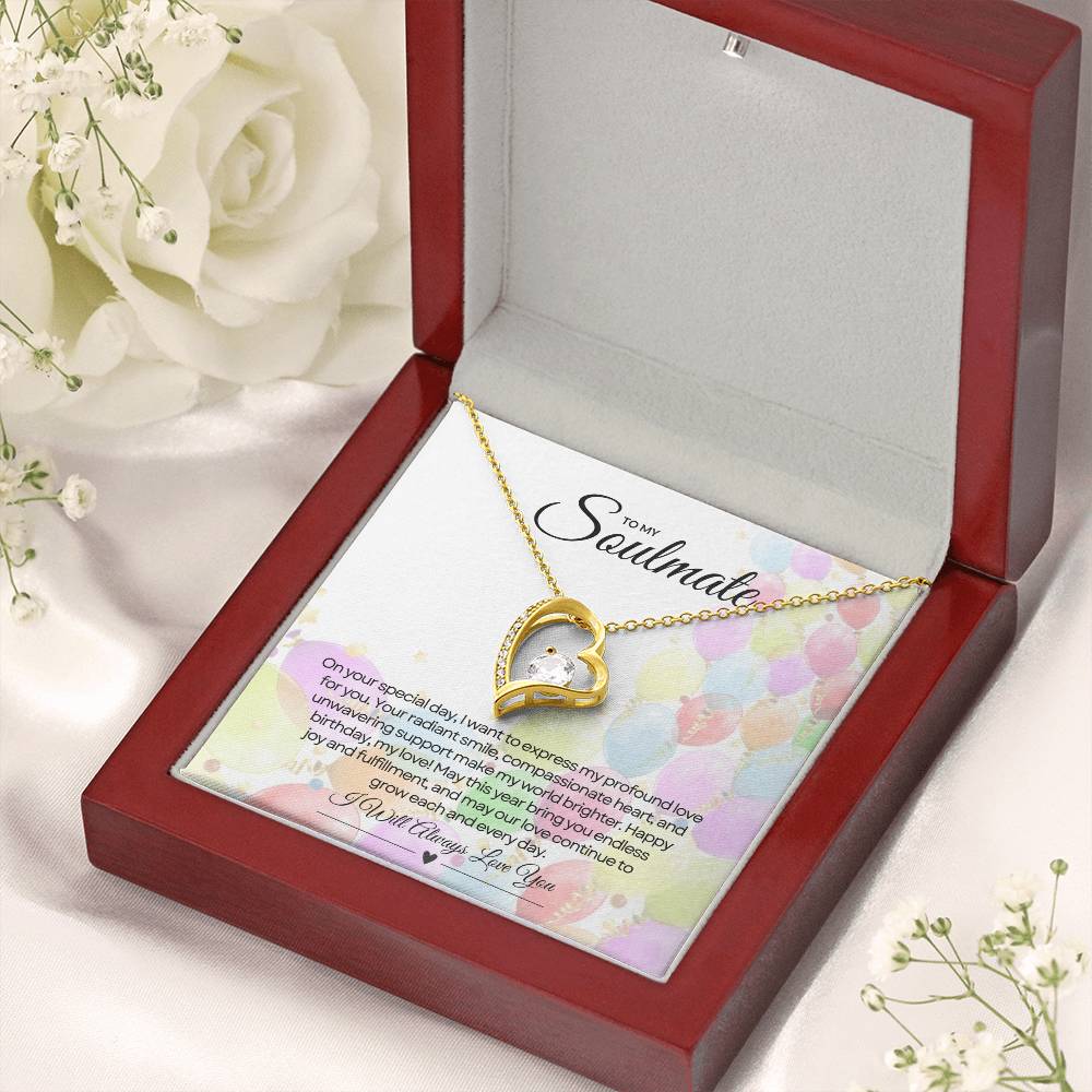 To My Love For Birthday | Glittering Heart of Celebration Necklace β¨ππ