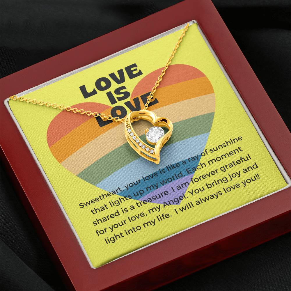 Love Is Love | Radiant Forever Love Necklace: Shining Symbol of Timeless Affection β¨πβοΈ πππ