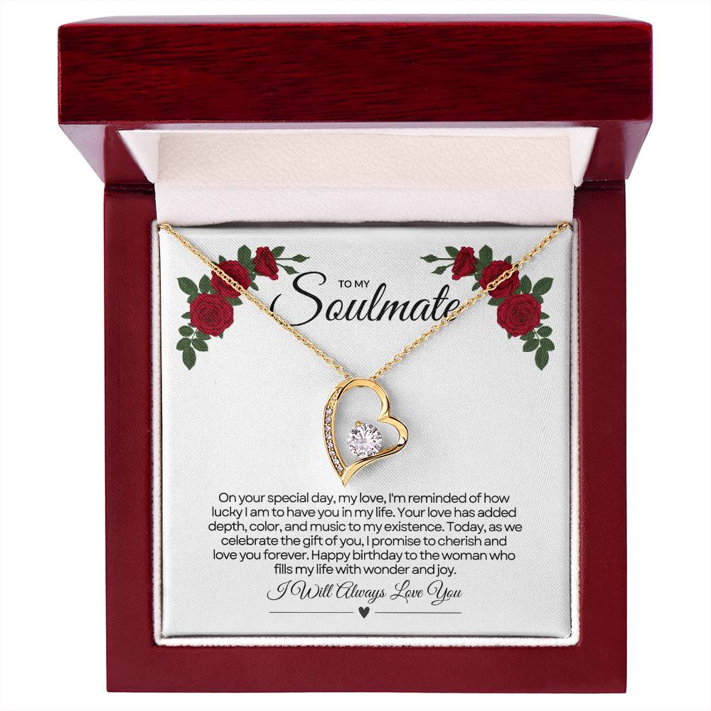 To My Love For Birthday | Festive Heart Birthday Pendant πππ