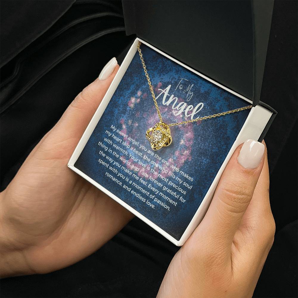 To My Angel | Celestial Love Knot Charm: Heavenly Symbol of Love ππβοΈ