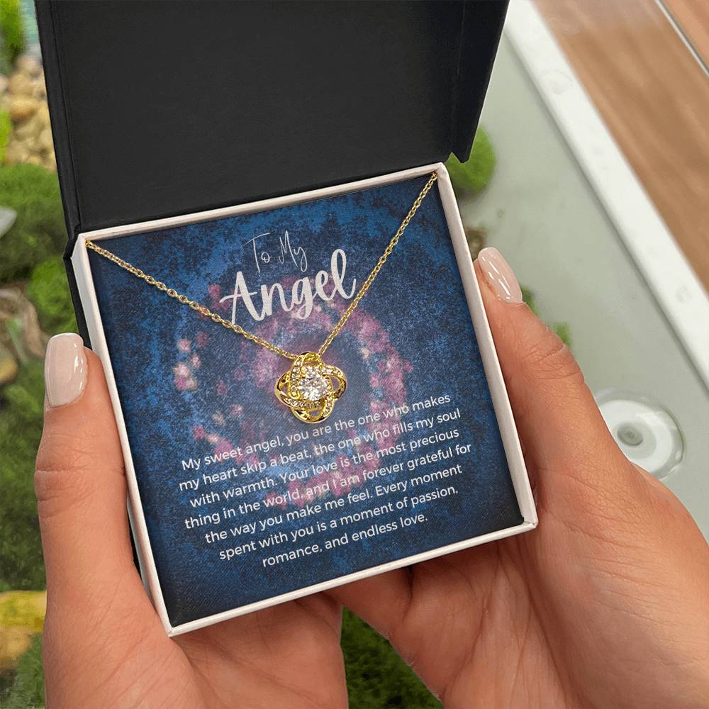 To My Angel | Celestial Love Knot Charm: Heavenly Symbol of Love ππβοΈ