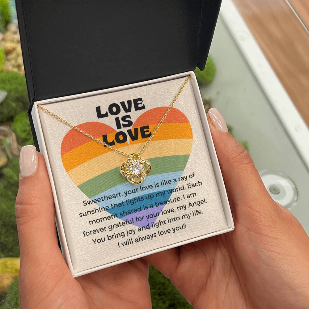 Love Is Love | Gleaming Forever Love Pendant: Mesmerizing Token of Eternal Devotion πππ