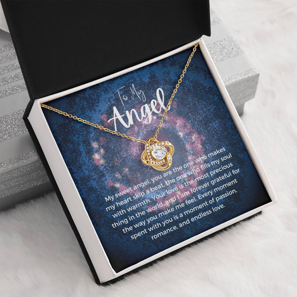 To My Angel | Celestial Love Knot Charm: Heavenly Symbol of Love ππβοΈ
