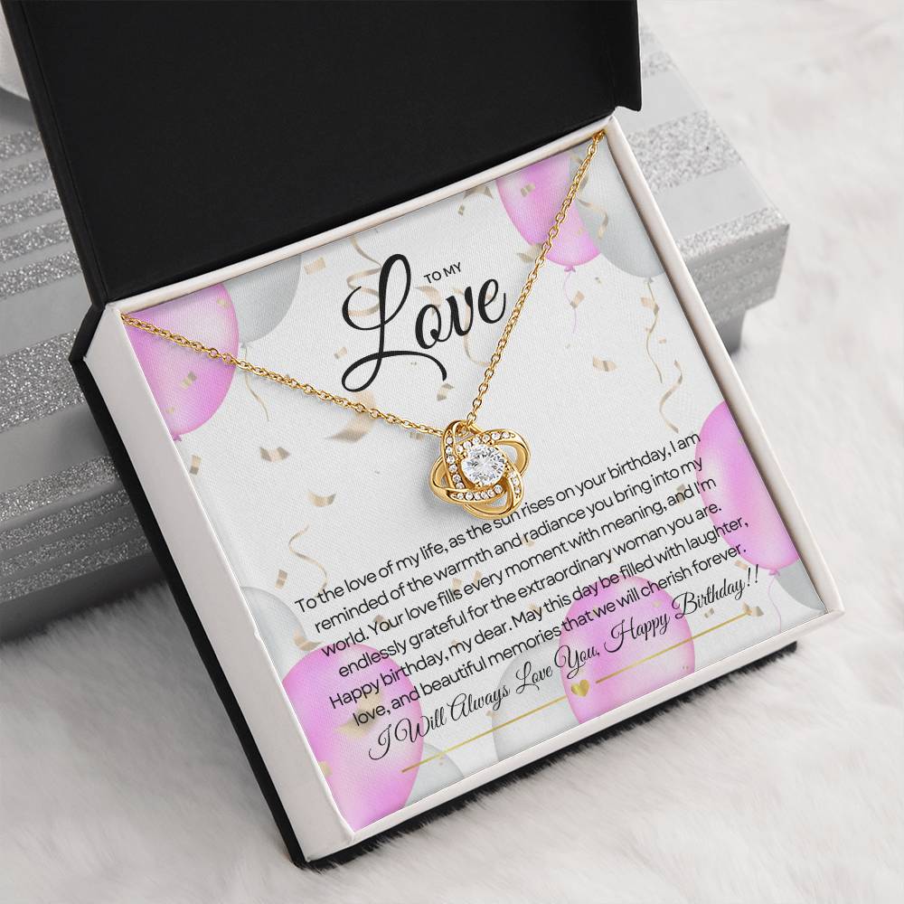 For My Love's Birthday | Sparkling Birthday Pendant πππ
