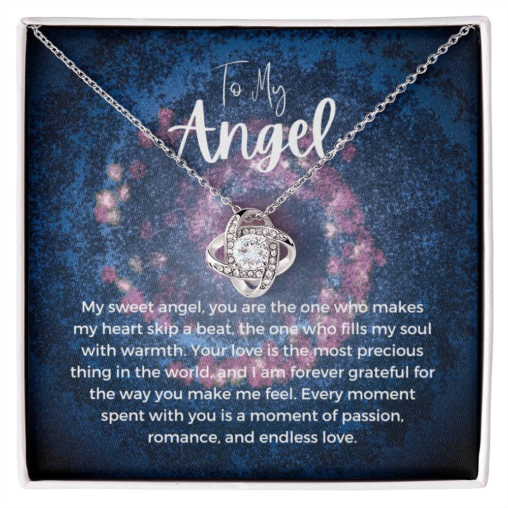 To My Angel | Celestial Love Knot Charm: Heavenly Symbol of Love ππβοΈ