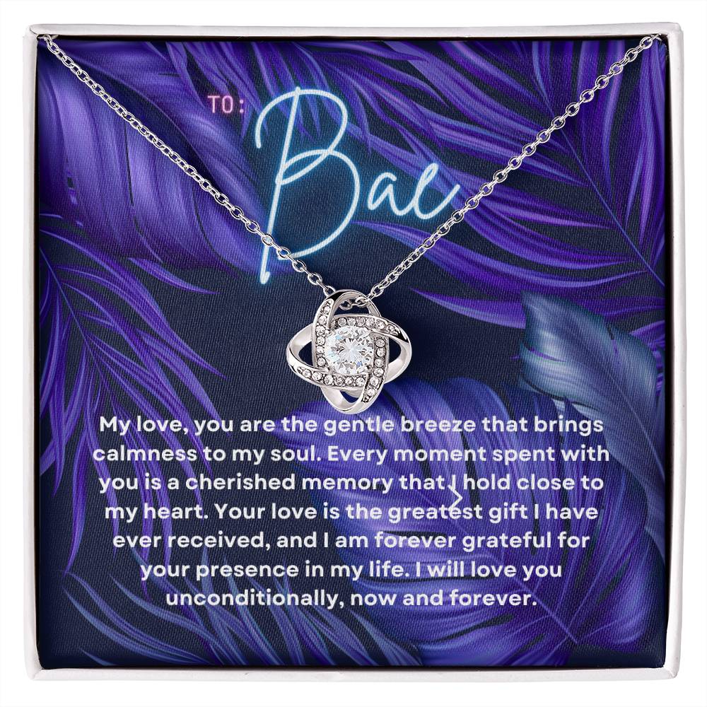 To Bae | Sparkle of Devotion Necklace: Shimmering LoveπππΉ