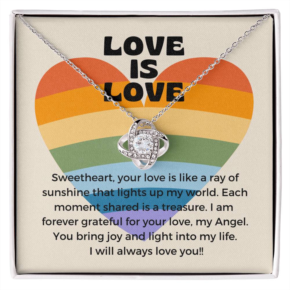 Love Is Love | Gleaming Forever Love Pendant: Mesmerizing Token of Eternal Devotion πππ