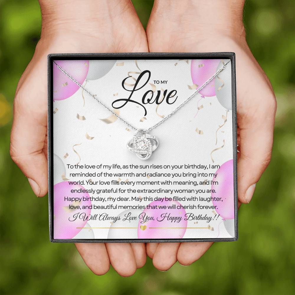 For My Love's Birthday | Sparkling Birthday Pendant πππ