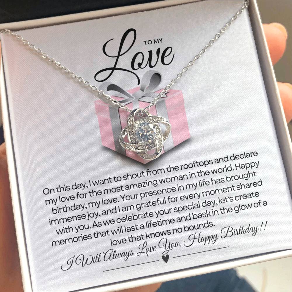 For My Love's Birthday | Glittering Gift Necklace β¨ππ