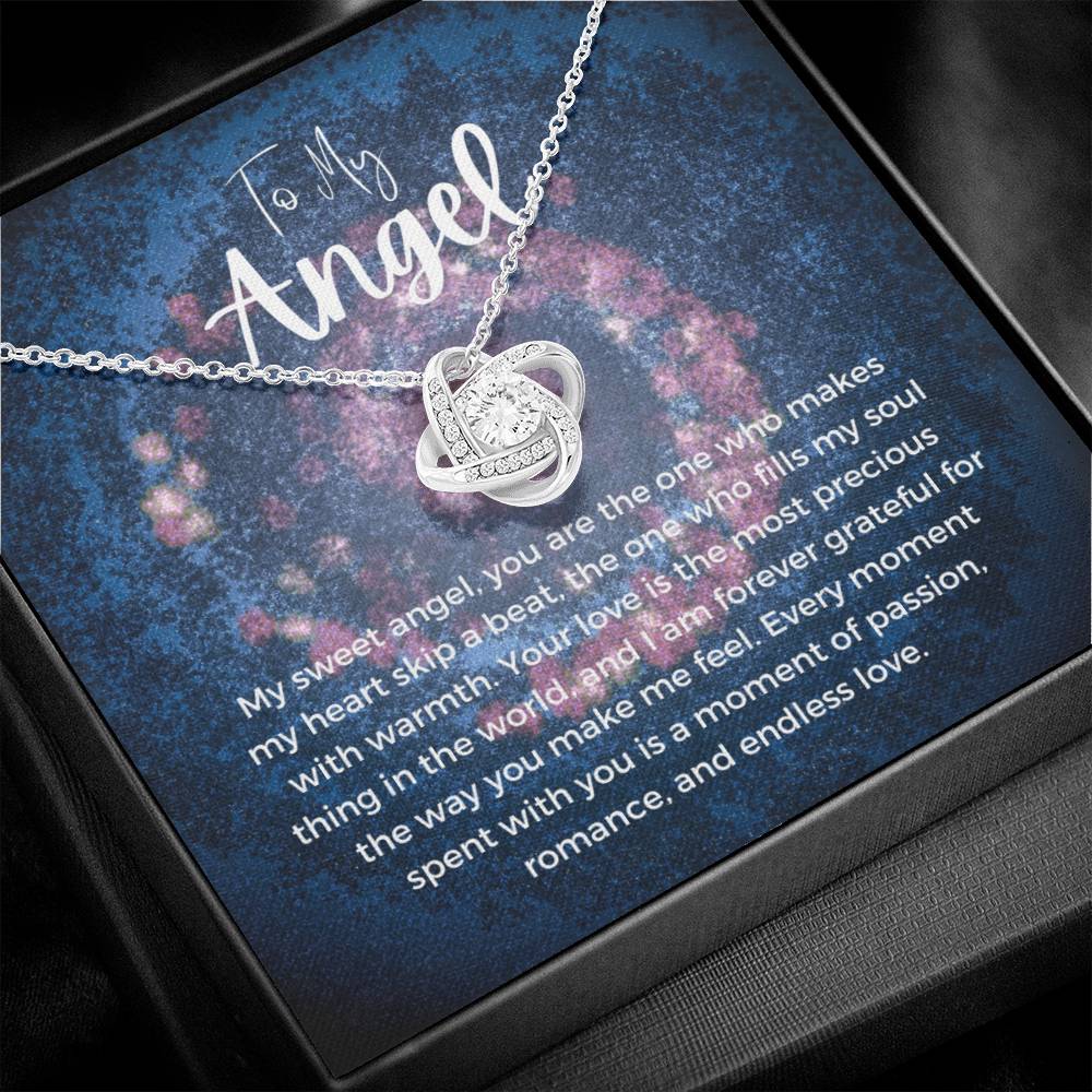 To My Angel | Celestial Love Knot Charm: Heavenly Symbol of Love ππβοΈ