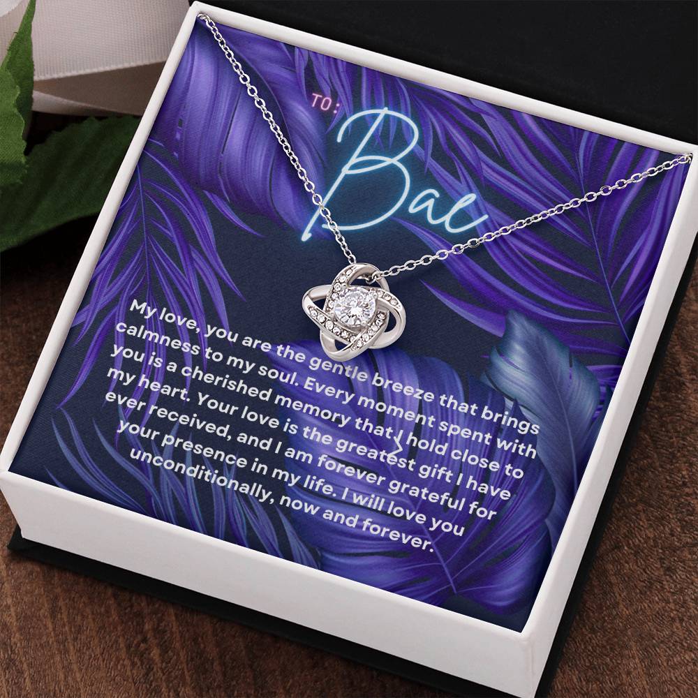 To Bae | Sparkle of Devotion Necklace: Shimmering LoveπππΉ