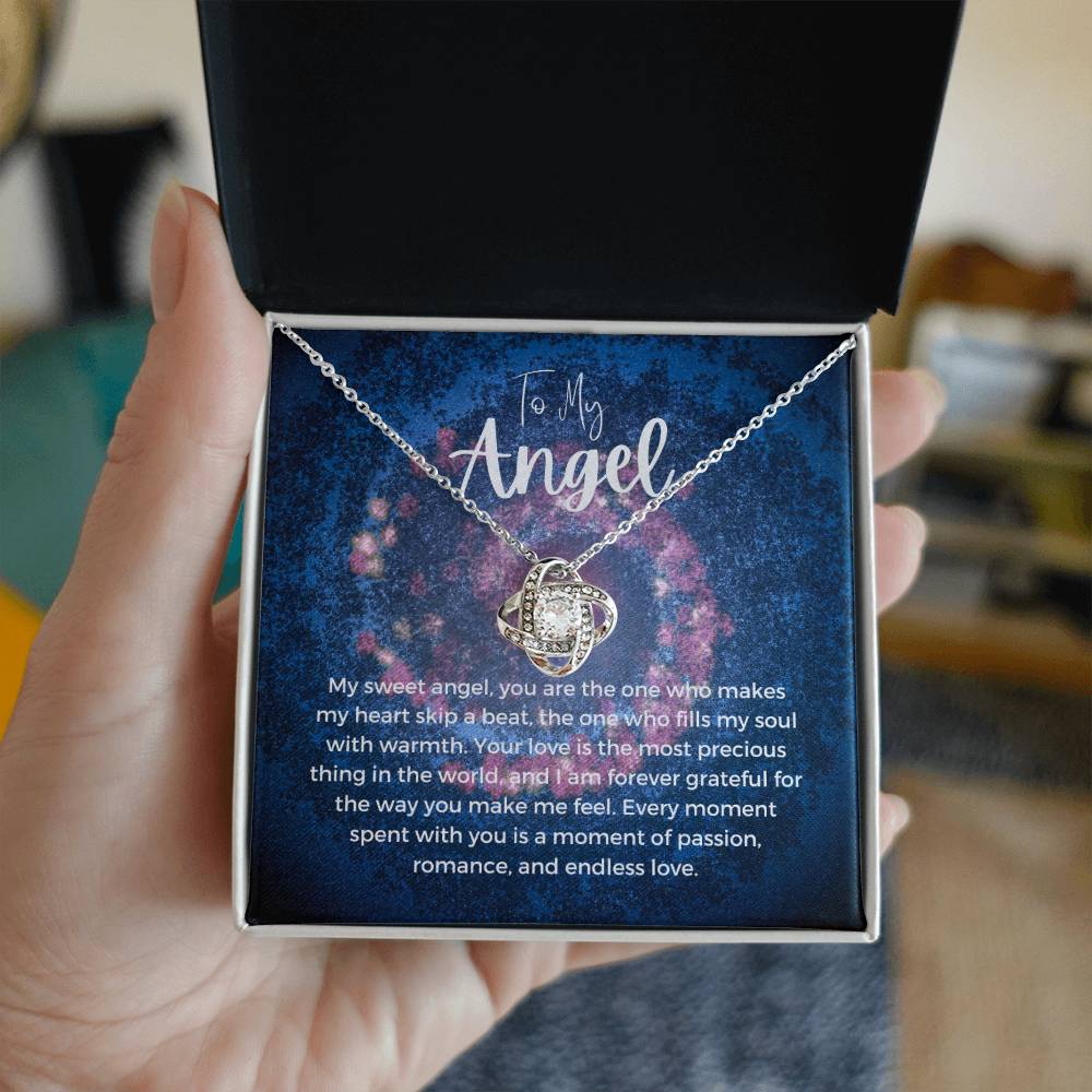 To My Angel | Celestial Love Knot Charm: Heavenly Symbol of Love ππβοΈ