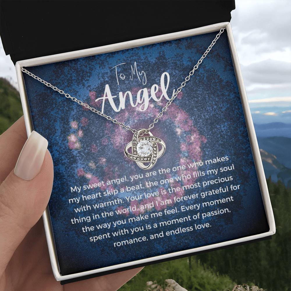 To My Angel | Celestial Love Knot Charm: Heavenly Symbol of Love ππβοΈ