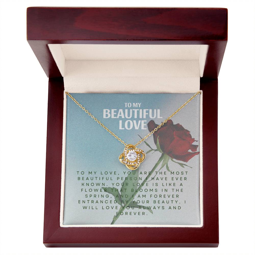 To My Beautiful Love | Forever Enchantment Necklace πβ¨πΉ