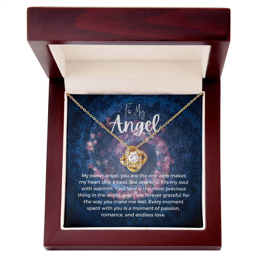 To My Angel | Celestial Love Knot Charm: Heavenly Symbol of Love ππβοΈ