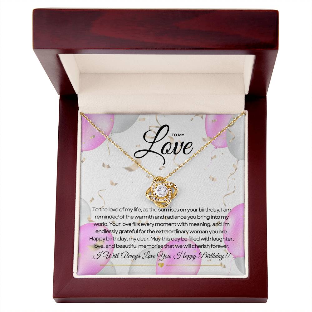 For My Love's Birthday | Sparkling Birthday Pendant πππ